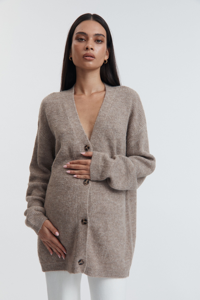 Fluffy Cardigan (Fawn)