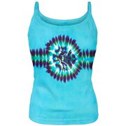 Sky Blue Juniors Tie-Dye Spaghetti Tank Top