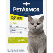 PetArmor Flea & Tick Spot Treatment for Cats, over 1.5 lbs