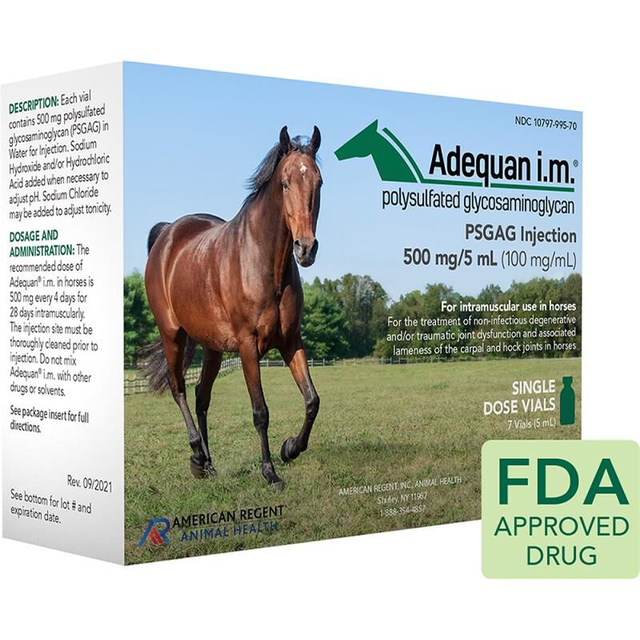 Adequan Equine I.M. 500mg/5ml 7 x 5ml