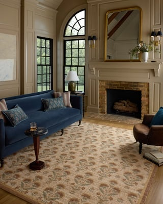 Chris Loves Julia x Loloi-Rue-RUE-01-Wheat, Sage