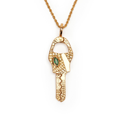 Emerald Eye Key Clip