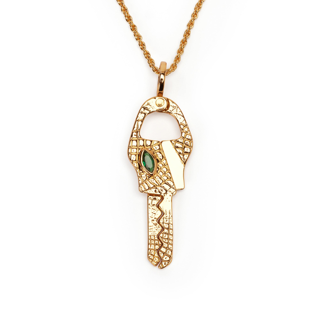 Emerald Eye Key Clip