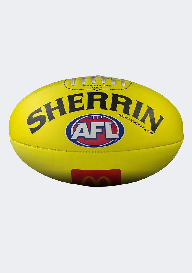 Sherrin AFL Replica Beach Football Yellow