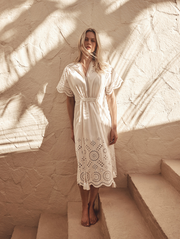 Broderie Kaftan | White