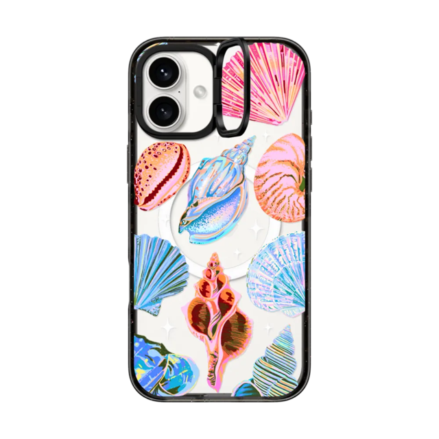 Impact Ring Stand iPhone 16 Plus Case MagSafe Compatible - Seashell