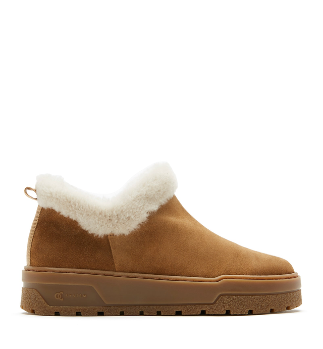 LUGANO SHEARLING LINED SUEDE BOOTIE