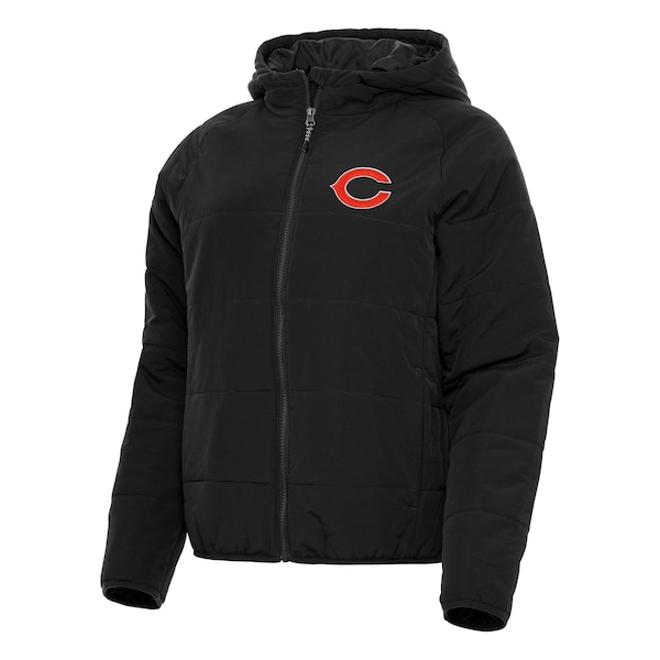 Chicago Bears Antigua Women's Universe Full-Zip Hoodie Jacket - Black