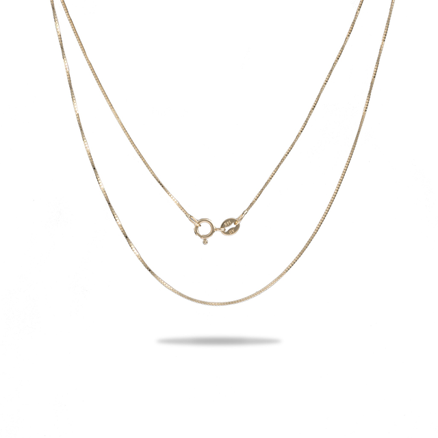 0.6mm Lite Box Chain in Gold