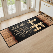 Custom Runner Rug - Personalized Christmas Birthday Gifts For Mom, Dad, Brother, Sister, Kids - Love Grows Stronger Together