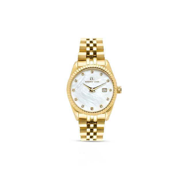 Mini Gold Pearl Link Belgravia 30 Watch