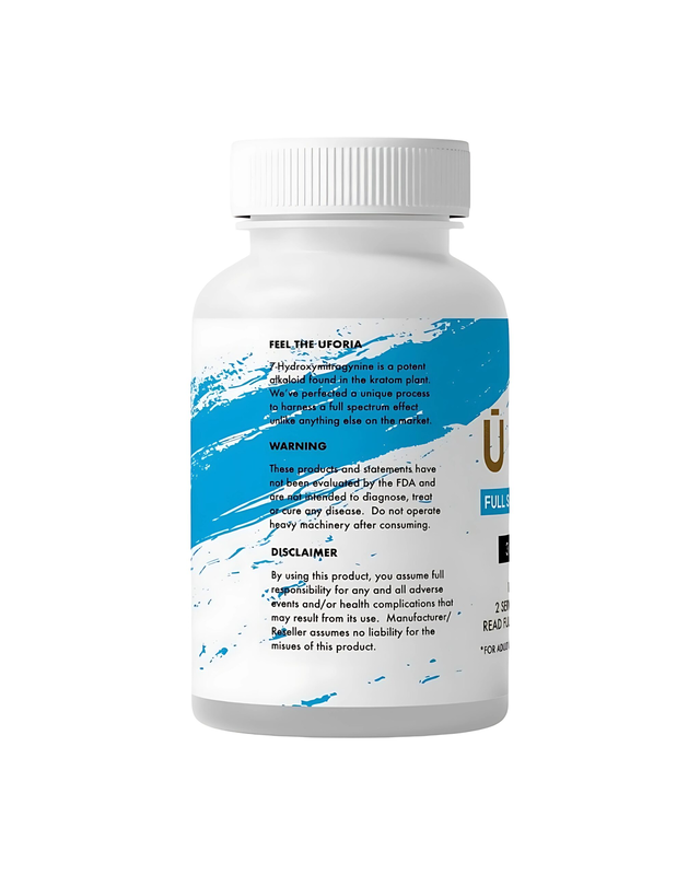 UFORIA - 450MG 30 CT BOTTLE 7-HYDROXYMITRAGYNINE