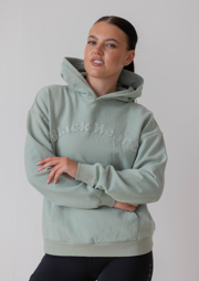 Timeless Appliqué Hoodie- Fern