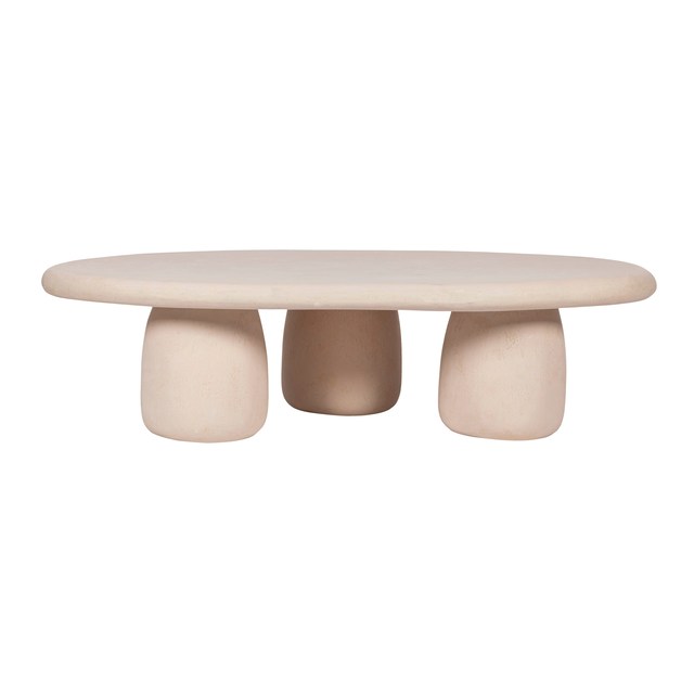 Rahul 59" Cream Coffee Table