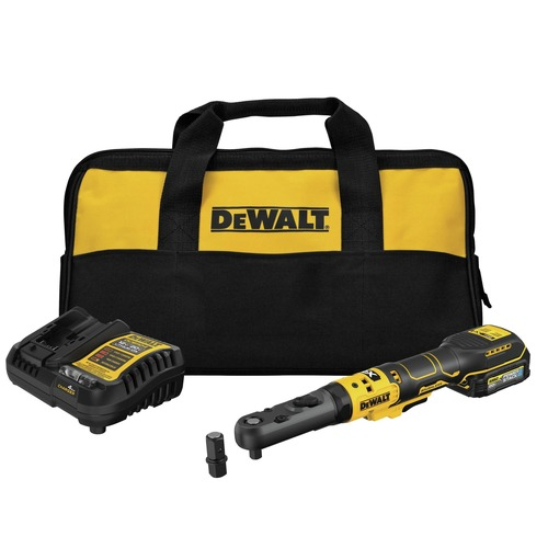 Dewalt 20V MAX XR Brushless Lithium-Ion 3/8 in. and 1/2 in. Cordless Sealed Head Ratchet Kit with POWERSTACK Battery (1.7 Ah) - DCF510GE1
