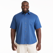 Folsen Short Sleeve Stain Shield Solid - Big & Tall