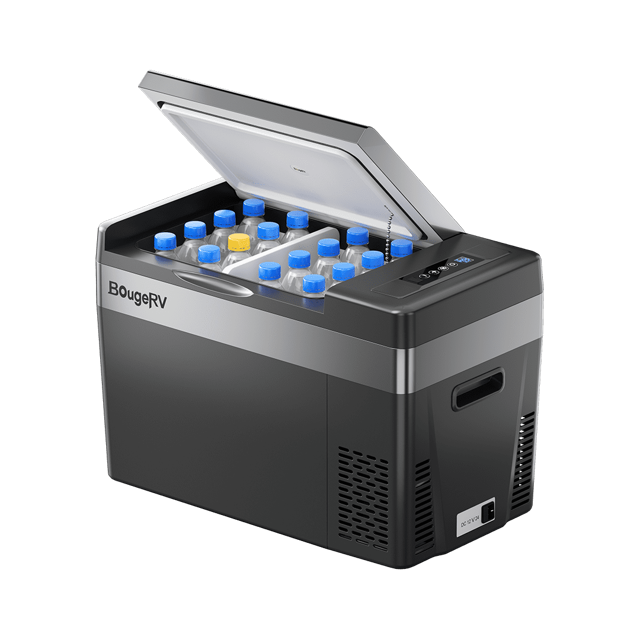 BougeRV 12V 30 Quart (28L) Portable Car Fridge Black