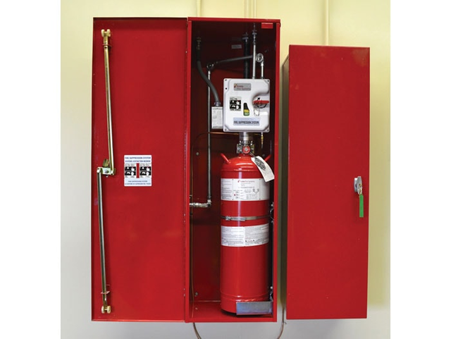 6- 16 Drum (205- 506 Cu Ft), Fire Suppression, Dry Chemical System for Outdoor Safety Lockers - 915405