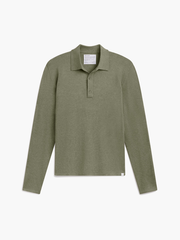 Men's Atlas Air Button Polo Sweater - Olive
