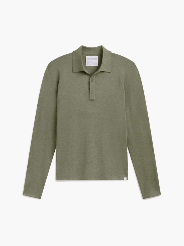 Men's Atlas Air Button Polo Sweater - Olive