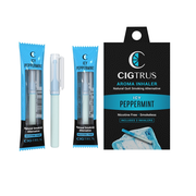 Cigtrus Delicious & Refreshing Flavored Air Puffer | Nicotine-Free Smokeless Inhaler | Natural Quit Smoking Aid | Oral Fixation Cravings Relief | 3 Pack Icy Peppermint
