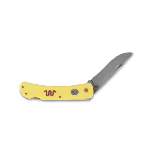 Single Blade Yellow Folding Knife