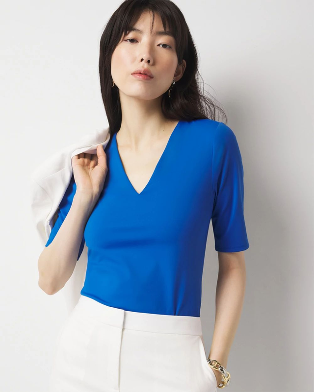 WHBMFORME™ All Ways Stretch Elbow-Sleeve Tee