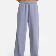 Textured Knit Straight Leg Pant
