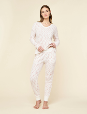 Super Soft Waffle V-Neck Top and Jogger Set