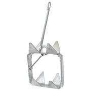 Box Anchor Hot-Dipped Galvanized Steel Fold-and-Hold Anchor, 19 lb.