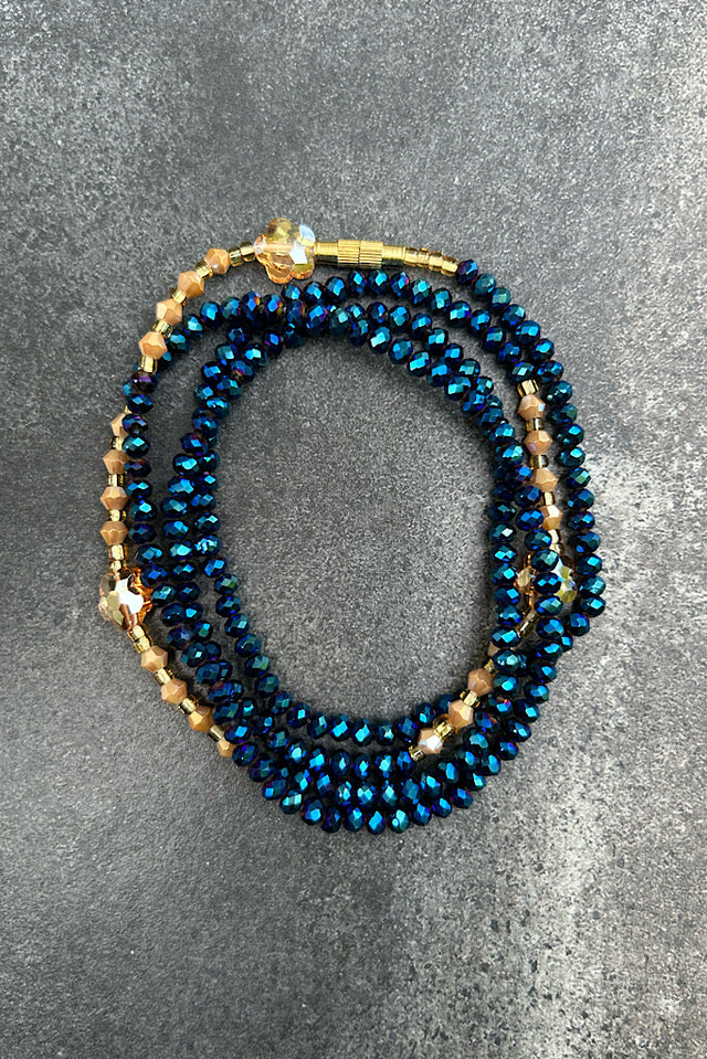 Emerald Queen Crystal With Clasp Waist Bead