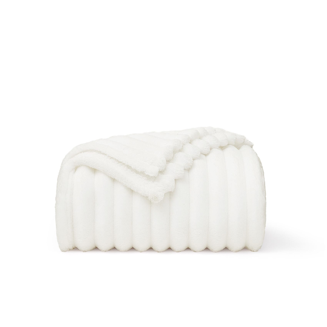 TIKTOK-VIRAL Bedsure Striped Flannel Fleece Blanket