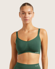 Full Bust Wireless Bra - Emerald Green