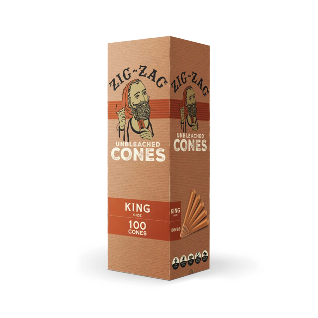 Mini Bulk Unbleached Cones King Size - 100 Count