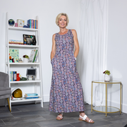 Celtic Paisley Sleeveless Maxi Dress