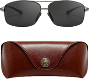 SUNGAIT Ultra Lightweight Rectangular Polarized Sunglasses +CASE