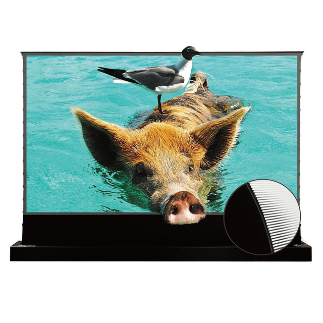 Duty-Free Clearance 30%-50% OFF｜Ships from Arizona Warehouse | VIVIDSTORM S PRO Motorized UST ALR Floor Rising Screen – Classic Version Clearance