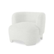 Massie Bouclé Accent Chair - Cream White
