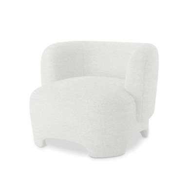 Massie Bouclé Accent Chair - Cream White