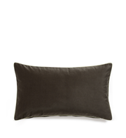 Plain Velvet Rectangular Cushion Cover - Truffle