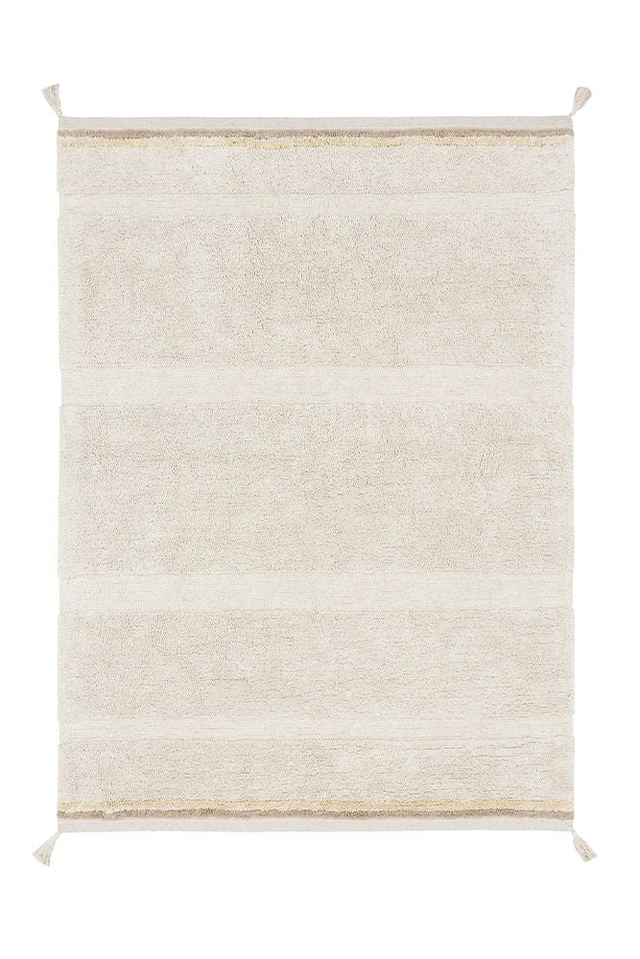 WASHABLE AREA RUG BLOOM NATURAL