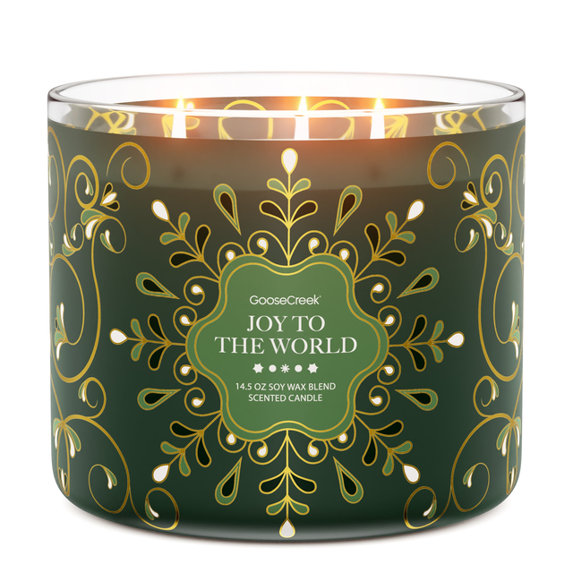 Joy To The World 3-Wick Candle