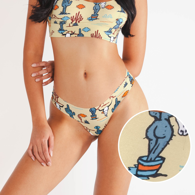 Western Cactus Women's Thong Underwear | The Mirage