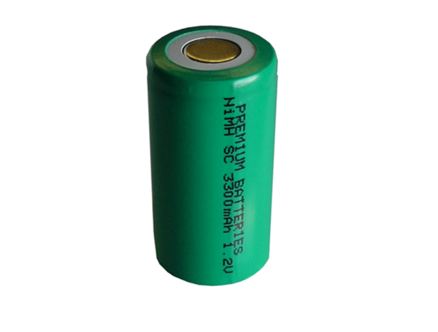 Premium SC cell, 1.2V, 3300mAh NiMH battery