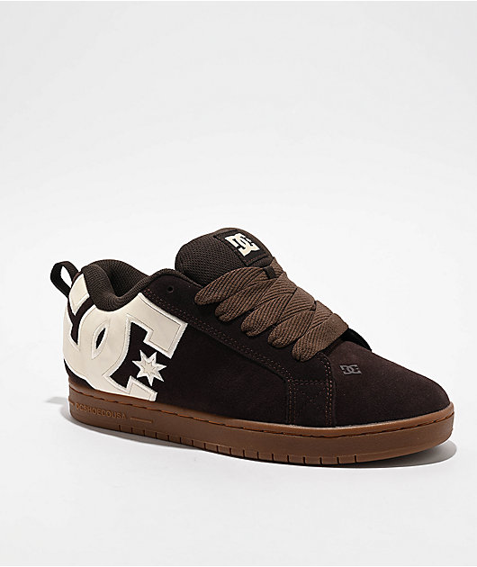 DC Court Graffik Brown Skate Shoes