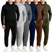 Men's Fleece-Lined Pullover Hoodie & Jogger Set