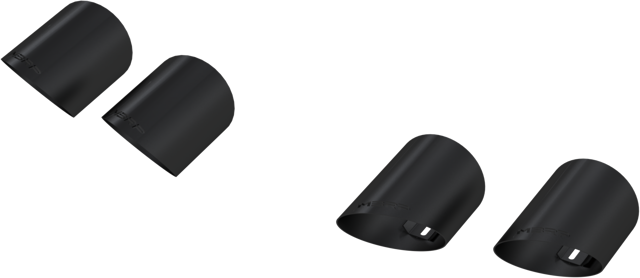 2015-2025 Ford Mustang, Quad Exit Tip Cover Kit, T5198BLK