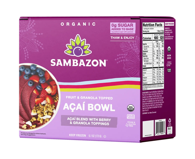 Fruit & Granola Topped Açaí Bowl – Açaí Blend