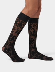 Floral Lace Knee High