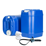 5 to 30 Gallon Blue 5 Gallon Water Container Packages - Stackable